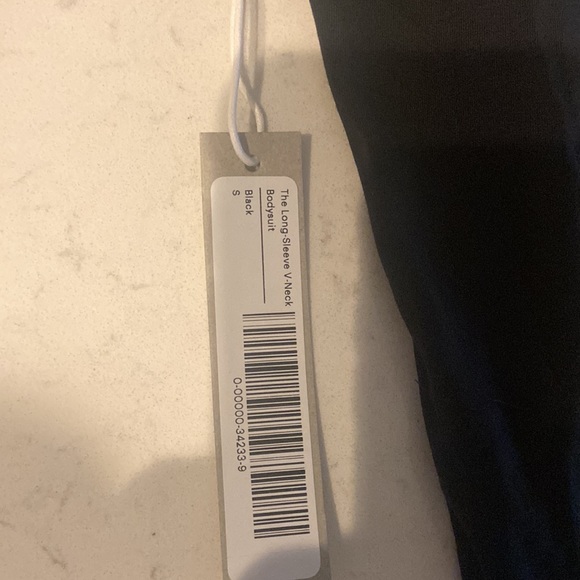 EVERLANE THE LONG SLEEVE V-NECK BODYSUIT IN S - Picture 11 of 11